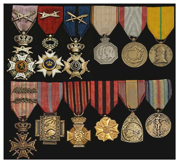 Medals For The First And Second Wars Belonging to Guillaume Vanosmael